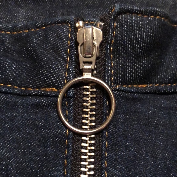 &DENIM size 8 Dark Blue Stretchy Denim Skirt $69 NEW - Picture 13 of 16